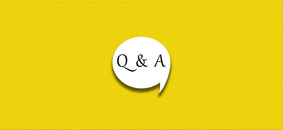 Question and answer Stock-Illustration