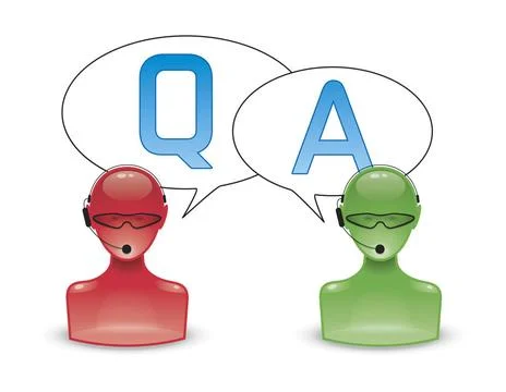 Question and answer An image of a question and answer web symbol Copyright... Stock Photos