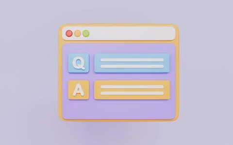Question and Answer interface, knowledge sharing and interactive learning イラスト素材