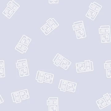 Question and answer line seamless pattern Stock Illustration