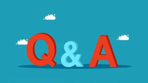 Question and answer. Q and A symbols. Business concept vector Stock Illustration