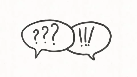 Question and Answer Speech Bubbles Animation Stock Footage 341766237
