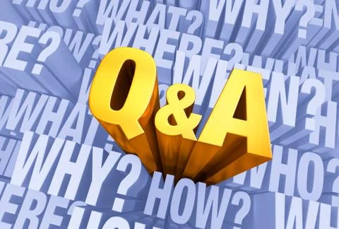 Question And Answer Time Stock Illustration