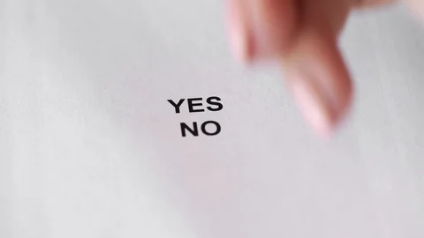 Question and answer. YES used a pencil Survey Stock-Footage 118700163