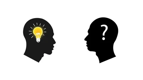 Question and Creative Answer or Problem with Innovative Solution Concept. T.. Stock Footage 305671586