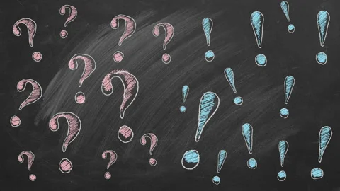 Question and exclamation marks Stock Footage 139089676