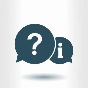 Question and exclamation messages. Stock Illustration