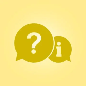 Question and exclamation messages. Stock Illustration