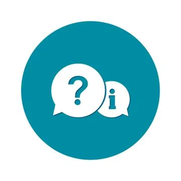 Question and exclamation messages. Stock Illustration