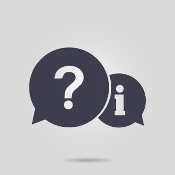 Question and exclamation messages. Stock Illustration