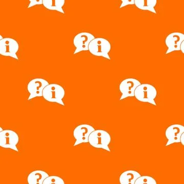 Question and exclamation speech bubbles pattern seamless Illustrazione stock