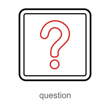 Question and query icon concept Ilustração Stock