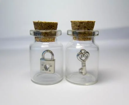 The question and the solution in the test tube Stock Photos