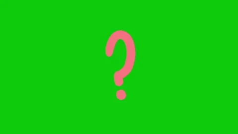 Question animation on green background 库存影片 332338559