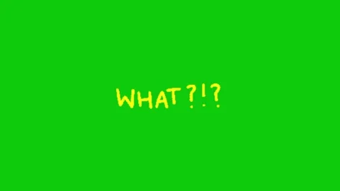 Question animation on green background 库存影片 332338562