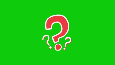 Question animation on green background Видео 332338575