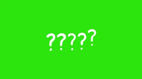 Question animation on green screen 動画素材 332751674