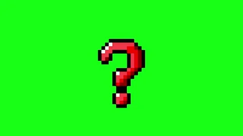 Question animation on green screen Stock-Footage 335259074