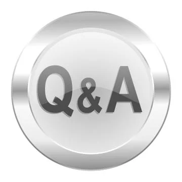 Question answer chrome web icon isolated. Illustrazione stock