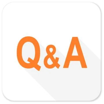 Question answer flat icon Stock Illustration