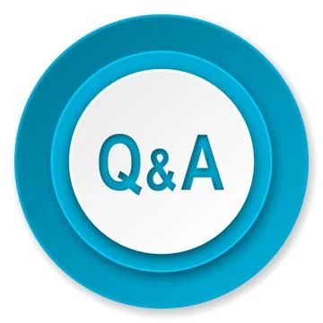 Question answer icon. Illustrazione stock