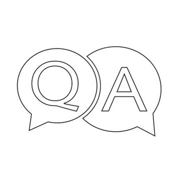 Question answer icon Illustrazione stock