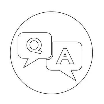 Question answer icon Illustrazione stock