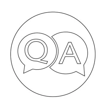 Question answer icon Illustrazione stock