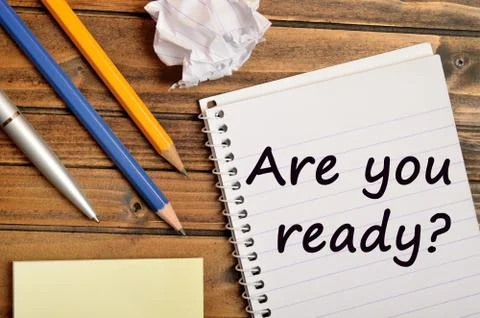 Question Are you ready Stock Photos