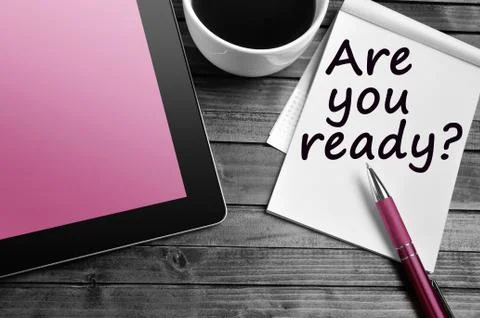 Question Are you ready Foto stock