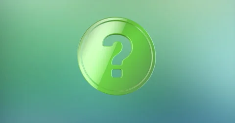 Question Badge Color 3d Icon Stock Footage 67741909