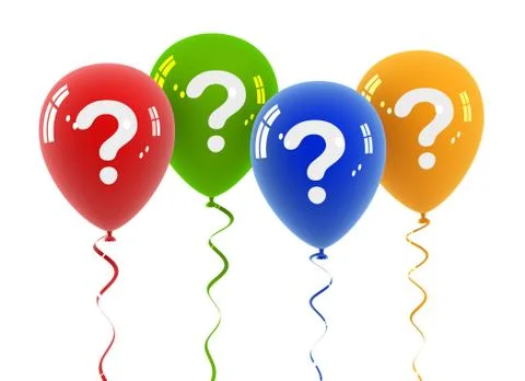Question balloon concept illustration Stock Illustration