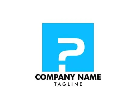 Question Box Logo Template Design Stock Illustration