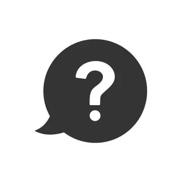 Question bubble icon Stock Illustration