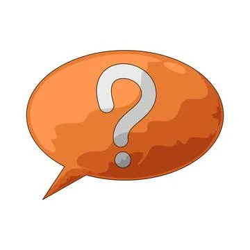 Question bubble illustration Stock Illustration