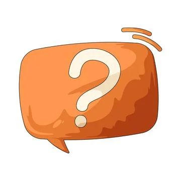 Question bubble illustration Stock Illustration