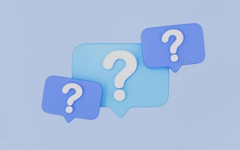 Question bubbles icon, Ask help sign, Faq questionnaire symbol Stock Illustration