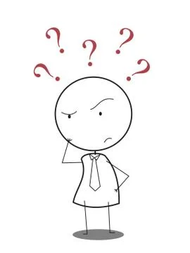 Question businessman Stock Illustration