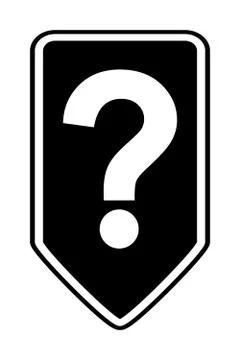 Question button. Stock Illustration