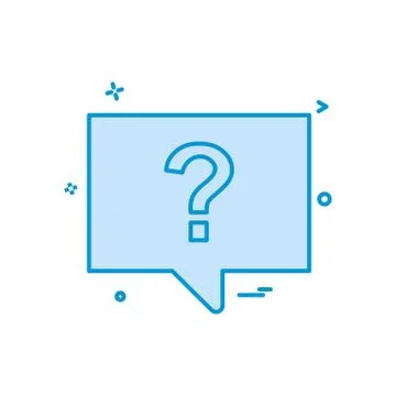 Question chat sms icon vector design Illustrazione stock