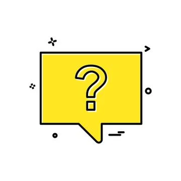 Question chat sms icon vector design Stock Illustration
