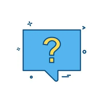 Question chat sms icon vector design Stock Illustration
