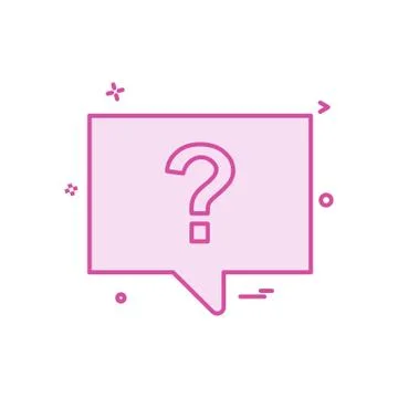 Question chat sms icon vector design Illustrazione stock