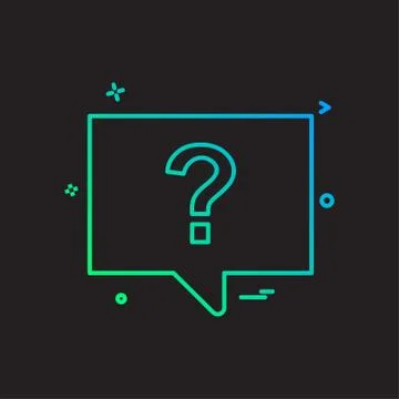 Question chat sms icon vector design Stock Illustration