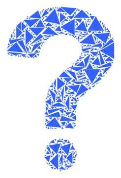Question Collage of Triangles Illustrazione stock