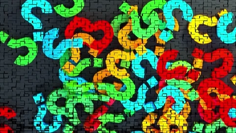Question colors Stock Footage 198704261