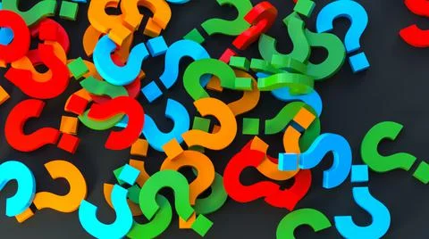 Question colors.0246 Stock Photos