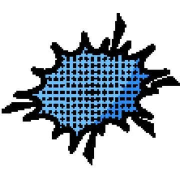 Question comic speech bubble pixel art vector illustration Stock Illustration