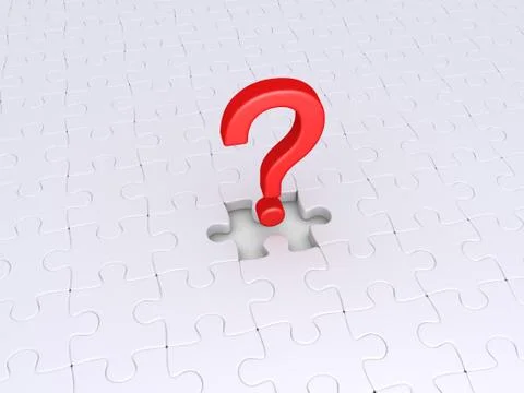 Question to complete the puzzle Stock Illustration