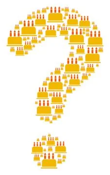 Question Composition of Birthday Cake Icons イラスト素材